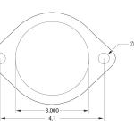 GrimmSpeed 3 2-Bolt Multi-Layer Downpipe Gasket