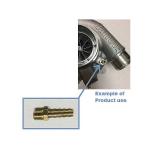 1/8th NPT x 1/4 Hose Barb Straight Turbo Vacuum Fitting