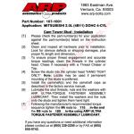 ARP 4B11 Cam Tower Bolt Kit for Evo X (107-1001)