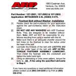 ARP Flywheel Bolts for DSM 6-Bolt (107-2802)