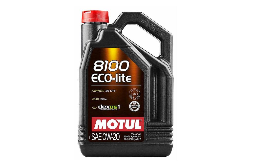 MOTUL Engine Oil 0W20 8100 ECO-LITE 5L Jug (108536)