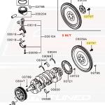 Mitsubishi OEM Flywheel Bolt for Evo X (1120A062)