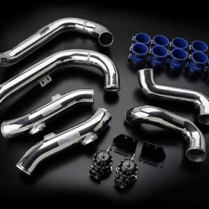 GReddy Intercooler Piping Kit with Black FV2 Valves for R35 GTR (12020945)
