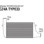 GReddy Type 33F Intercooler Kit for Evo X (12030436)