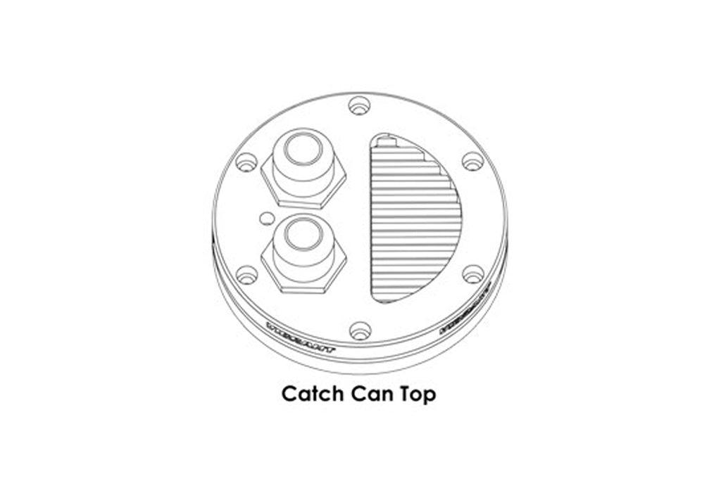 Vibrant Universal 2-Port Catch Can with Recessed Filter Top (12695) *Discontinued*