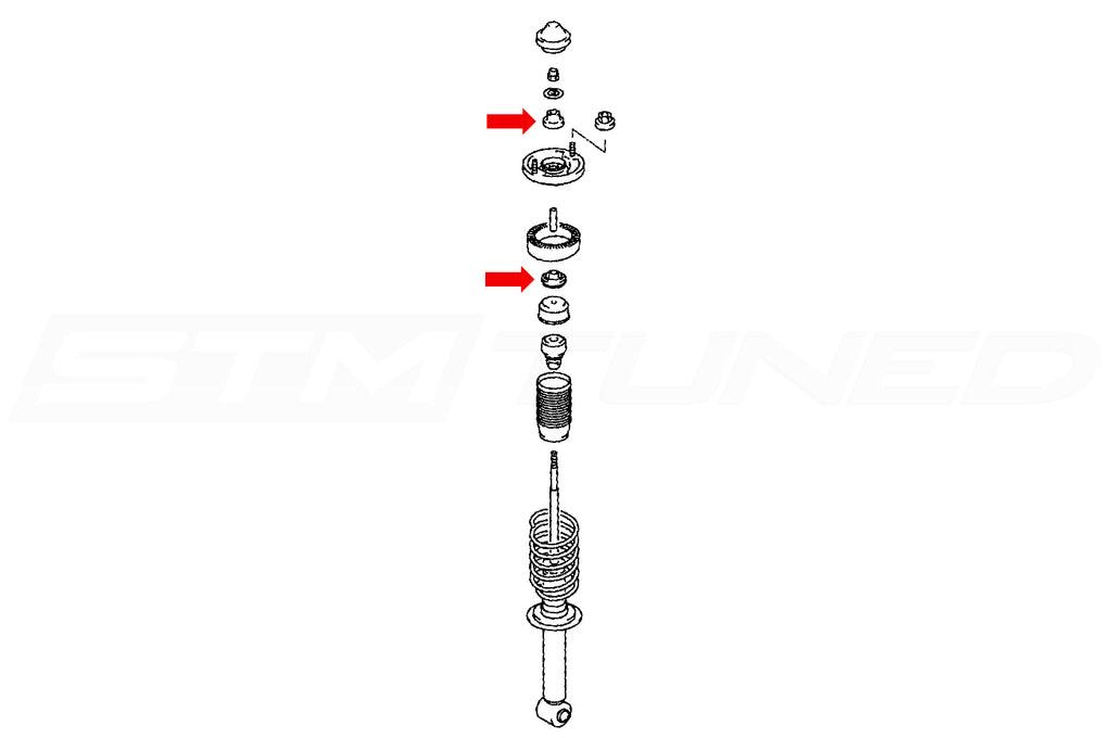 Prothane Rear Shock Bushings for 2G DSM (13-902)