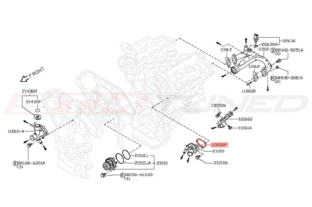 Nissan OEM Thermostat Gasket for R35 GTR 350Z 370Z (13050-31U00)