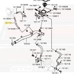 Mitsubishi OEM Throttle Body Coolant Return Line for Evo 9 (1310A086)