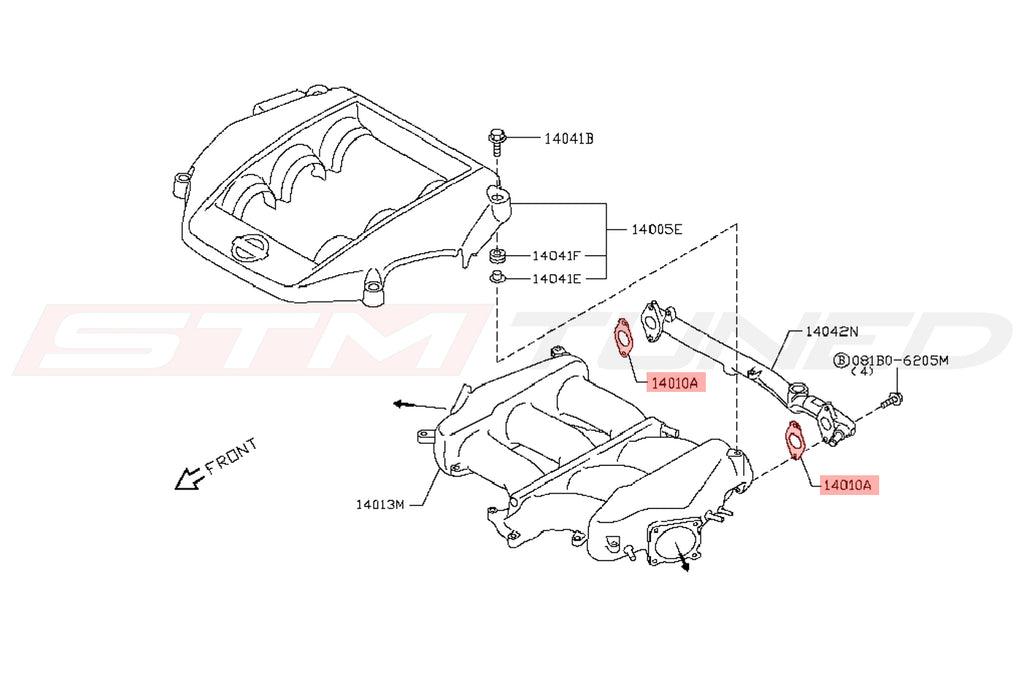 Nissan OEM Intake Manifold Upper Crossover Gasket for R35 GTR (14033-JF00A)