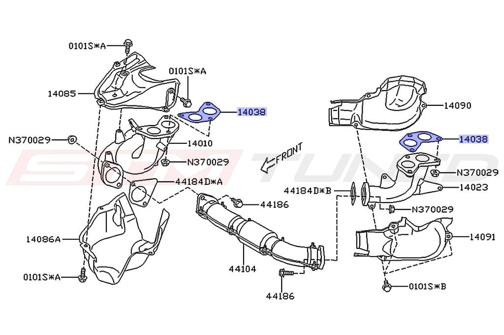 Subaru OEM Exhaust Manifold to Head Gasket for 02-14 WRX / 04+ STi (14038AA000)