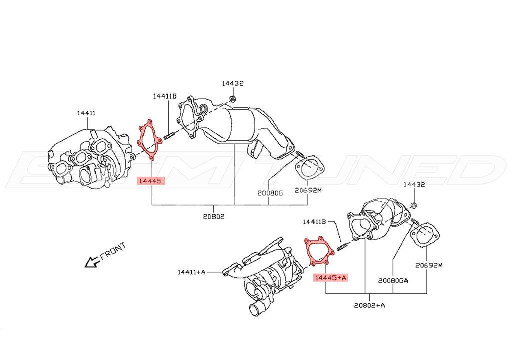 Nissan OEM Turbo Outlet Downpipe Gasket for R35 GTR