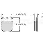 Wilwood Brake Pads BP-10 for STM Rear Drag Brake Kit (150-9764K)