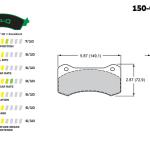 Wilwood AERO6-DM Front BP-QPad Brake Pads for F150 Raptor (150-Q-6617K)
