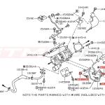 Nissan OEM Turbo Water Line Eyebolt Gasket for R35 GTR 300ZX (15189-40P00)