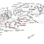 Nissan OEM Turbo Water Line Eyebolt Gasket for R35 GTR 300ZX (15189-40P00)