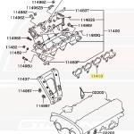 Mitsubishi OEM Intake Manifold Gasket for Evo 4-9 (1540A019)