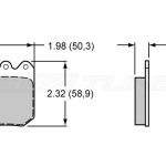 Wilwood Brake Pads PolyMatrix E for STM Rear Drag Brake Kit (15E-9820K)