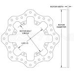 Wilwood Scalloped Rotor for STM Rear Drag Brakes (160-9772)