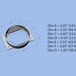 Vibrant Mass Air Flow Sensor Adapter for Mitsubishi (1995)