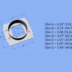 Vibrant Mass Air Flow Sensor Adapter for Toyota/Bosch (1996)