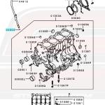 Mitsubishi OEM Engine Oil Dipstick O-Ring for 4G63 Evo/DSM