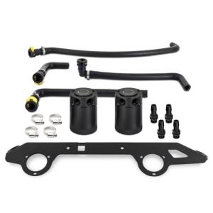 2021+ Bronco 2.7L Ecoboost Baffled Dual Oil Catch Can Kit | Mishimoto