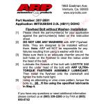 ARP Flywheel Bolts for Evo X (207-2801)