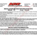ARP Head Studs for 4G63 6-Bolt DSM (207-4201)