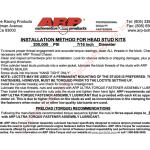 ARP Head Studs for 6G72 3000GT Stealth (207-4205)