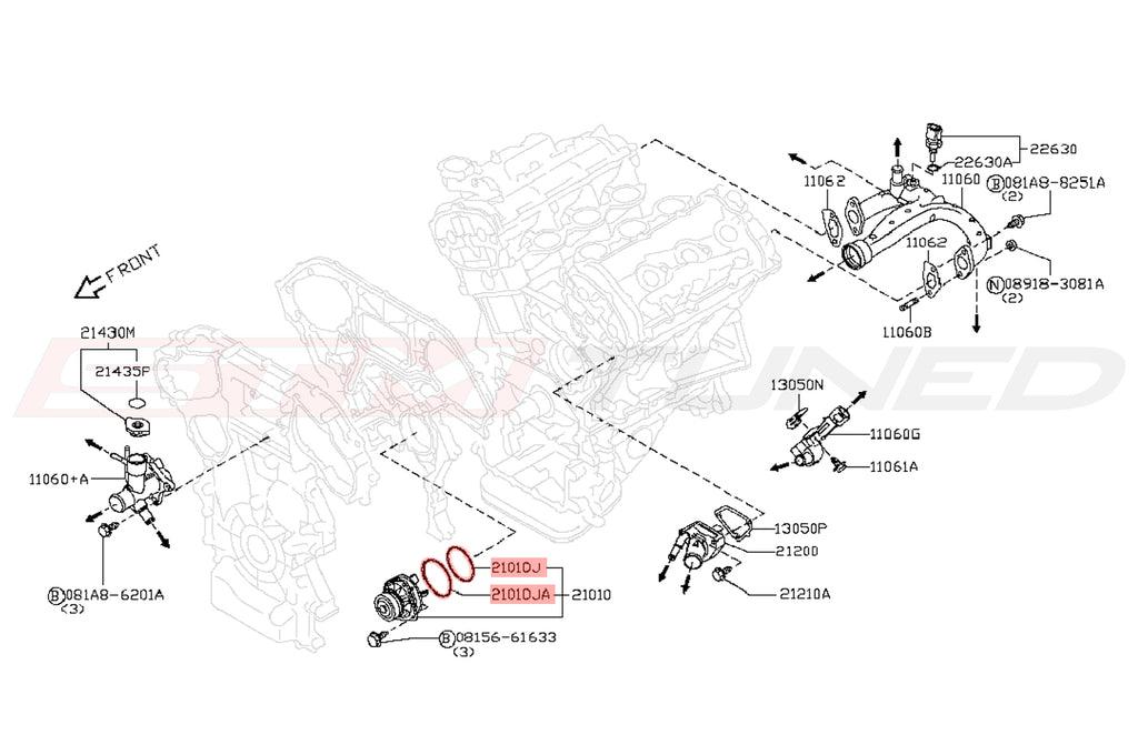Nissan OEM Water Pump Oring for R35 GTR