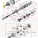 Mitsubishi OEM Manual Transmission Diff Bearing for Evo X (2522A076)