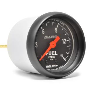Auto Meter Z 52mm Fuel Pressure Gauge 0-15 PSI Mech (2603)