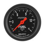 Auto Meter Z 52mm Fuel Pressure Gauge 0-15 PSI Mech (2603)