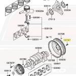 Mitsubishi OEM Flywheel Bolt for 6-Bolt DSM (2795A956)