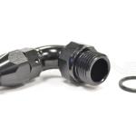 Vibrant Swivel Hose End Fitting to AN to ORB 90° for PTFE Hose