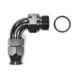 Vibrant Swivel Hose End Fitting to AN to ORB 90° for PTFE Hose