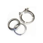 3 Stainless V-Band Flange and Clamp Set - Male/Female