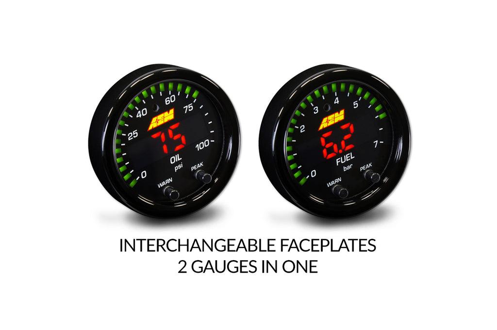 AEM X-Series Oil Fuel Pressure Gauge (30-0301)