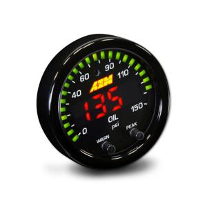 AEM X-Series Oil Pressure Gauge 150 PSI / 10BAR (30-0307)