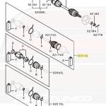 Mitsubishi OEM Axle Boot Repair Kit Outer LH/RH for Evo X