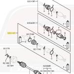 Mitsubishi OEM Axle Boot Repair Kit Outer LH/RH for Evo X