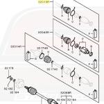 Mitsubishi OEM Axle Boot Repair Kit Inner for Evo X (3817A135)