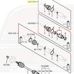 Mitsubishi OEM Axle Boot Repair Kit Inner for Evo X (3817A135)