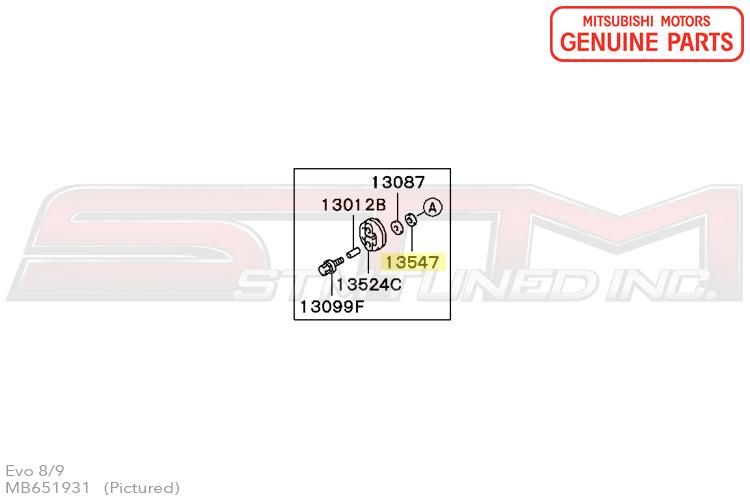 Mitsubishi Exhaust Hanger (A) Downpipe - Evo 8/9
