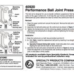 SPC Ball Joint Press Tool for 2G DSM (40920)