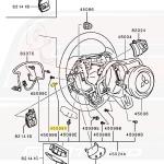 Mitsubishi OEM Steering Wheel Torx Screw for Evo 8/9/X (4429A001)