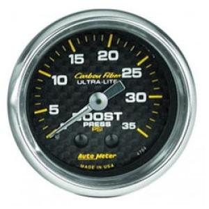 Boost: 0 to 35 PSI - Carbon Fiber Mechanical Gauge (2 1/16)