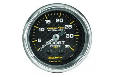 Boost: 0 to 35 PSI - Carbon Fiber Mechanical Gauge (2 1/16)