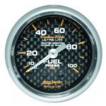 Fuel Pressure: 0-100 PSI Carbon Fiber Mechanical Gauge (2 1/16)