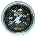 Fuel Pressure: 0-100 PSI Carbon Fiber Mechanical Gauge (2 1/16)